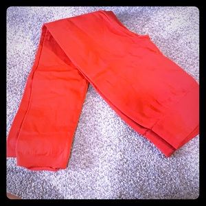 Red x-small insulated leggings